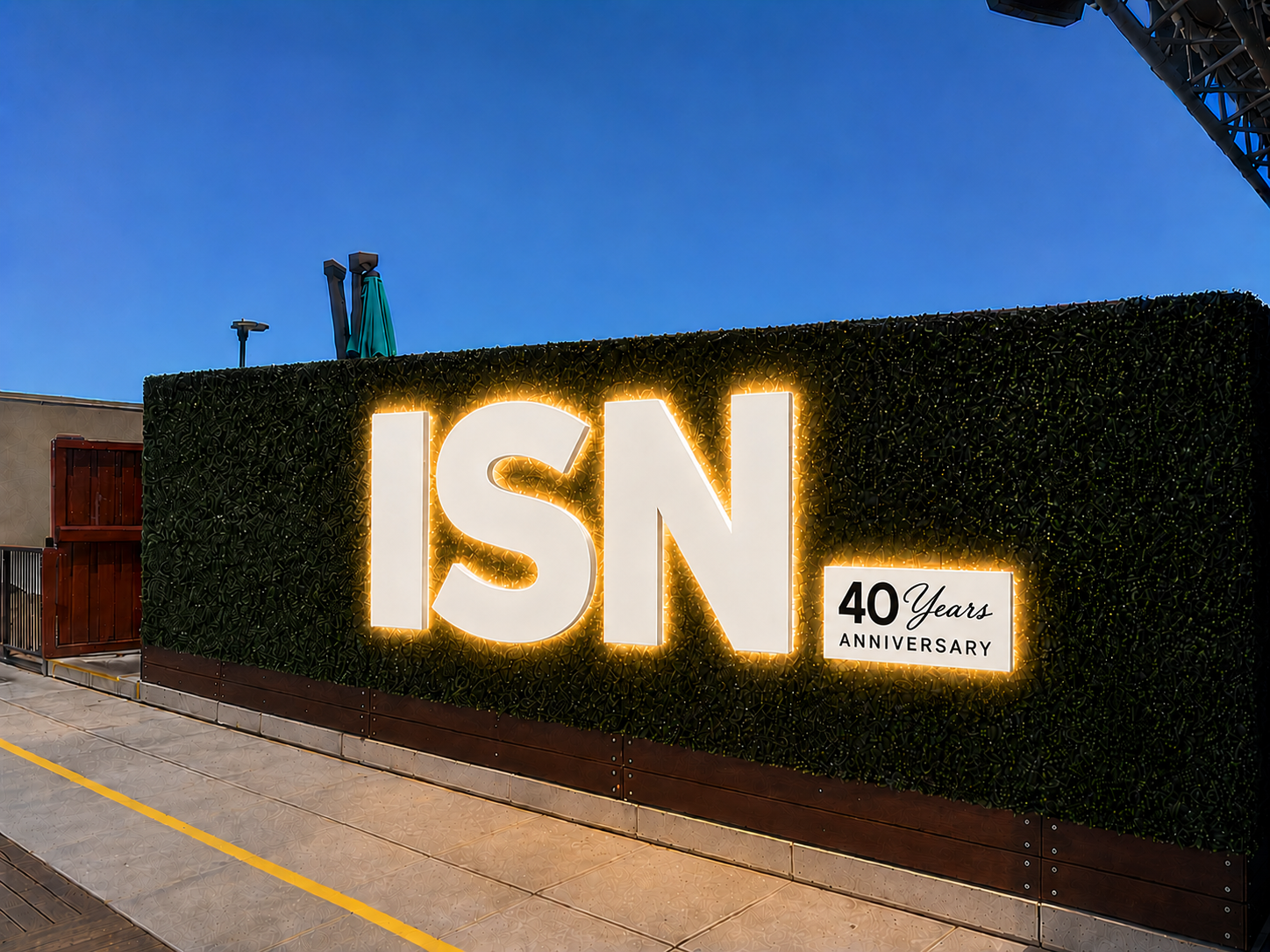 Custom dimensional ISN anniversary sign